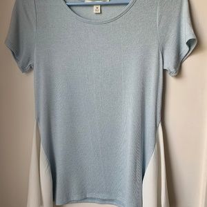 Baby Blue and White Lace Blouse